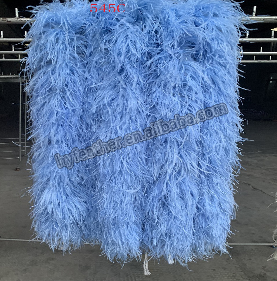 DIY Factory Wholesale b Cheap Curly marabou feather boa with ostrich 10 Ply Decoration Ostrich Boas for dress fabric