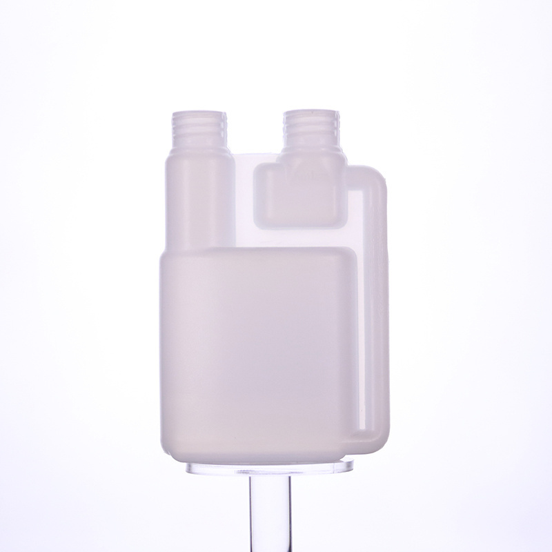 100ml Hdpe Dosing Measuring twin neck Plastic Dual Chamber Bottle