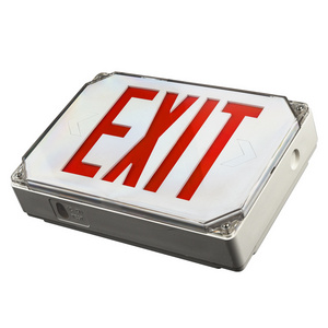 Emergency exit box double face universal emergency light sign Outdoor UL listed Wet Location- JLWPEE2RW