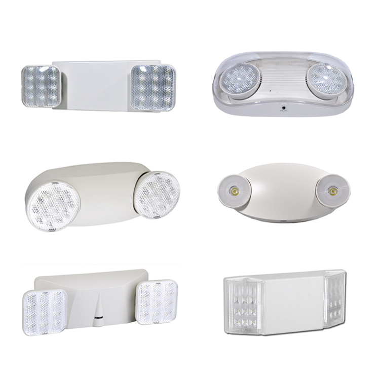 TOP SALE JLEU5RC UL Listed Twin head LED led light rechargeable LED wall mounted emergency lights