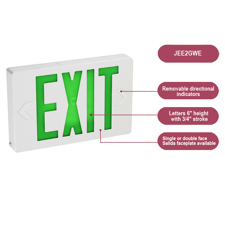 6 Inch UL approved high quality led emergency exit sign emergency light contractor friendly