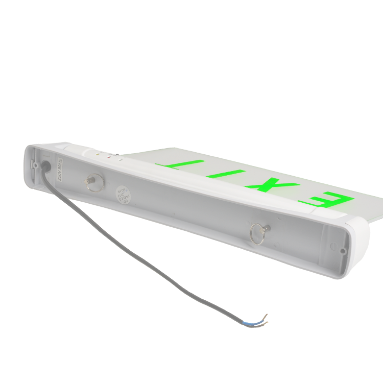 CE Listed LED Slim Design Clear Exit Sign with  battery backup