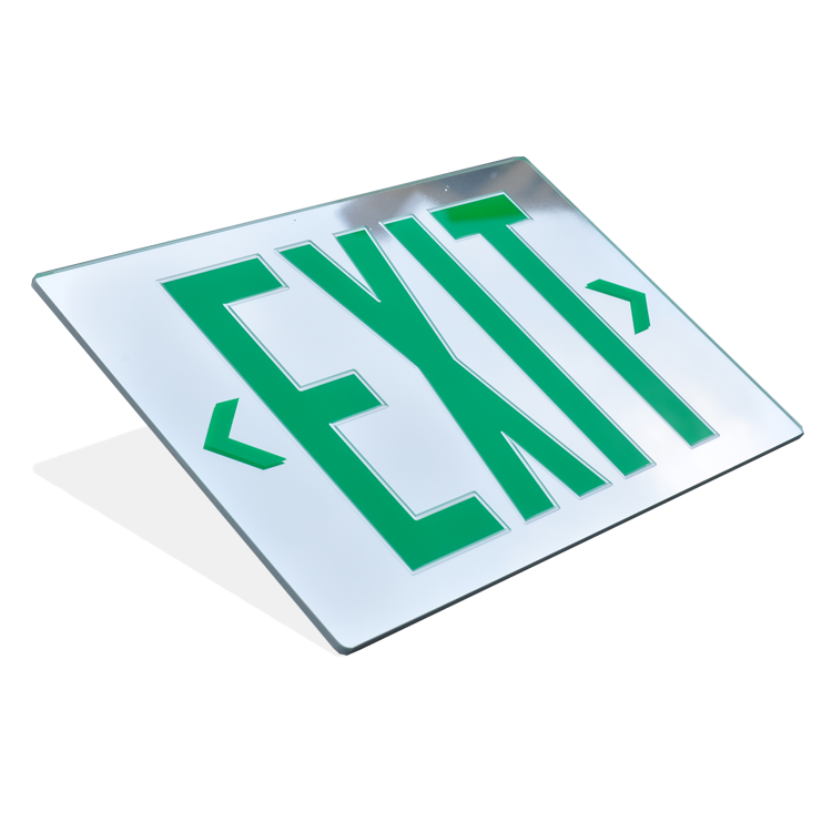 Single and Double Face Red Green Acrylic Exit Sign BOARD SALIDA parts for Mirrored  LED exit sign & emergency light