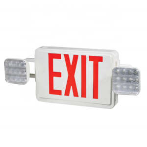 Made by FEITUO  TOP SALE USA 120V/277V Dual voltage UL Listed LED emergency light combo with exit sign fixture JLEC2RWZ2