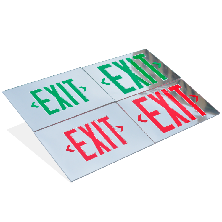 Single and Double Face Red Green Acrylic Exit Sign BOARD SALIDA parts for Mirrored  LED exit sign & emergency light