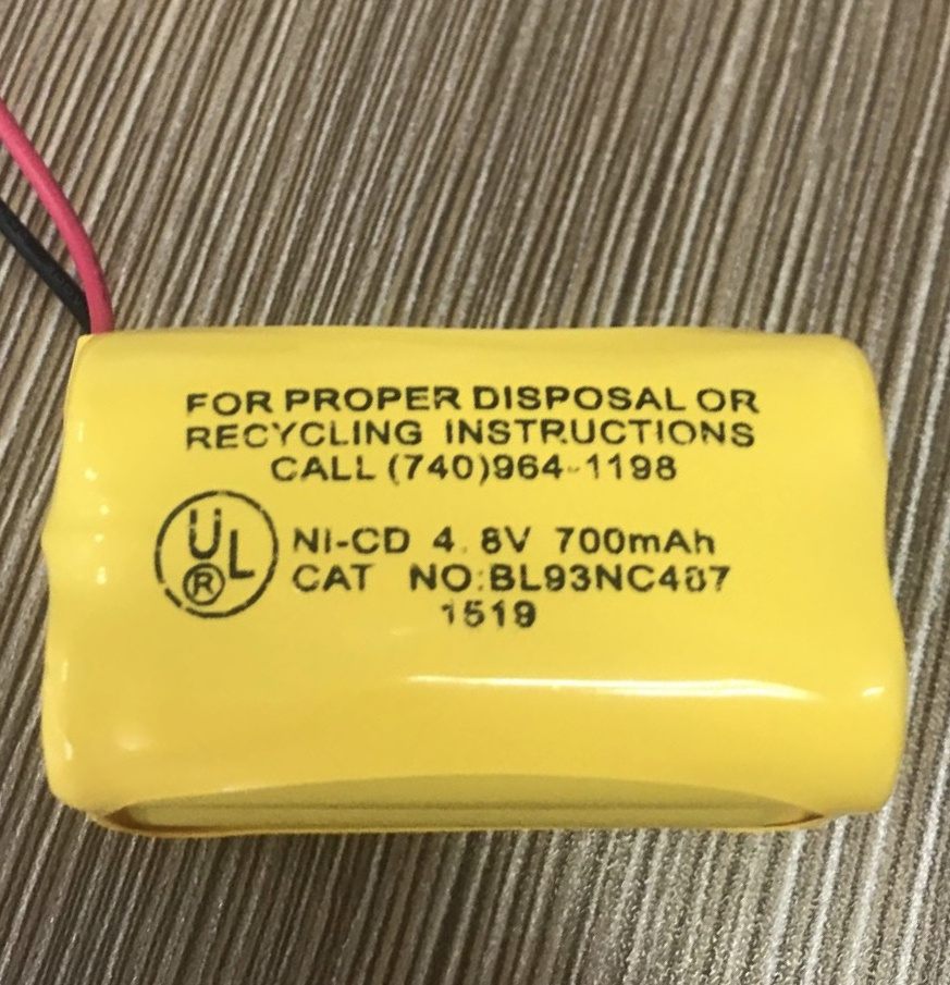 Made by FEITUO Emergency Exit Sign accessory 4.8V 700mAh Ni-Cad battery