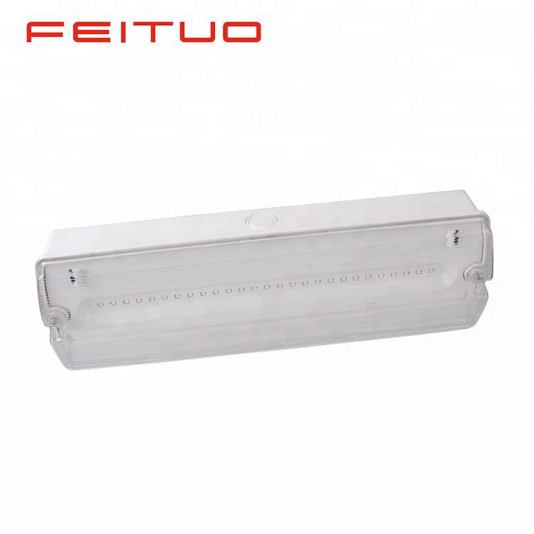 Slim type waterproof ip65 emergency light rechargeable