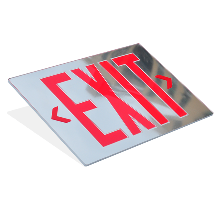 Single and Double Face Red Green Acrylic Exit Sign BOARD SALIDA parts for Mirrored  LED exit sign & emergency light