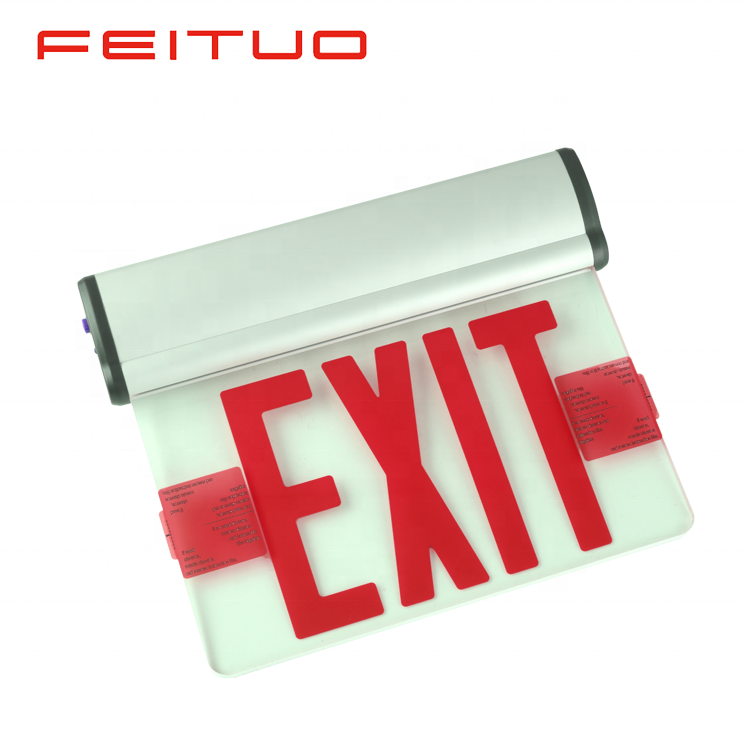 Dual voltage nickel-cadmium battery powered exit signs