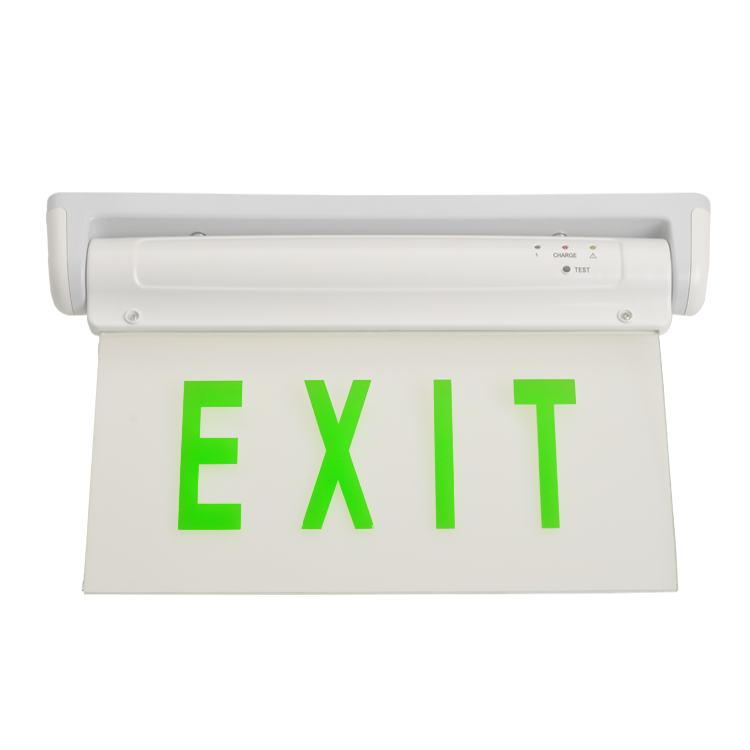 CE Listed LED Slim Design Clear Exit Sign with  battery backup