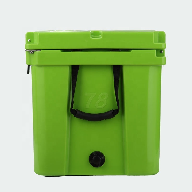 Heavy duty 78 Liter large fish Plastic insulated trolley chilly bin