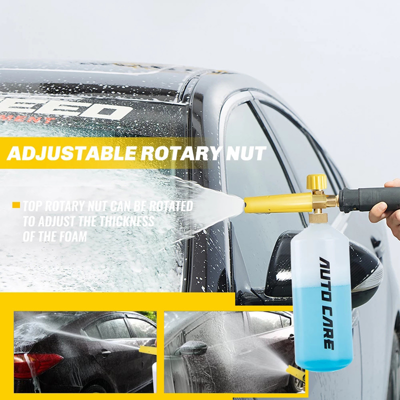 AUTOCARE 1L Snow Foam Lance Soap Foamer Sprayer Foam Generator Foam Gun for Karcher K2 K3 K4 K5 K6 High Pressure Car Washer Auto