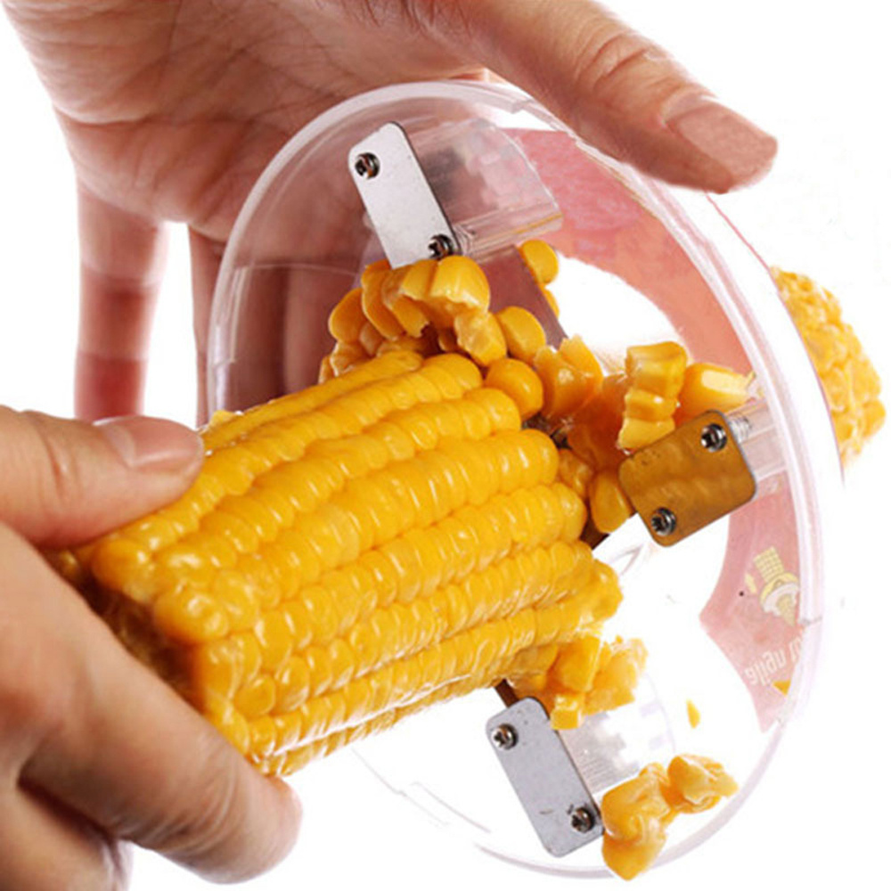 One Step Corn Stripper Stainless Steel Corn Kerneler Peeler