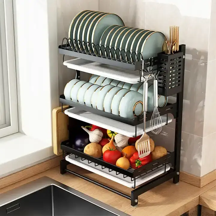 household kitchen storage rack multi-function shelf kitchen storage wall kitchen hanging shelf wall shelves