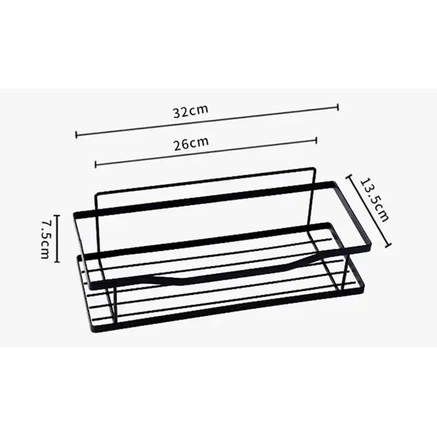 Two Piece Dress Large Capacity Adhesive Shower Organizer No Drilling Shower Shelves Shower Caddy Bathroom Rack