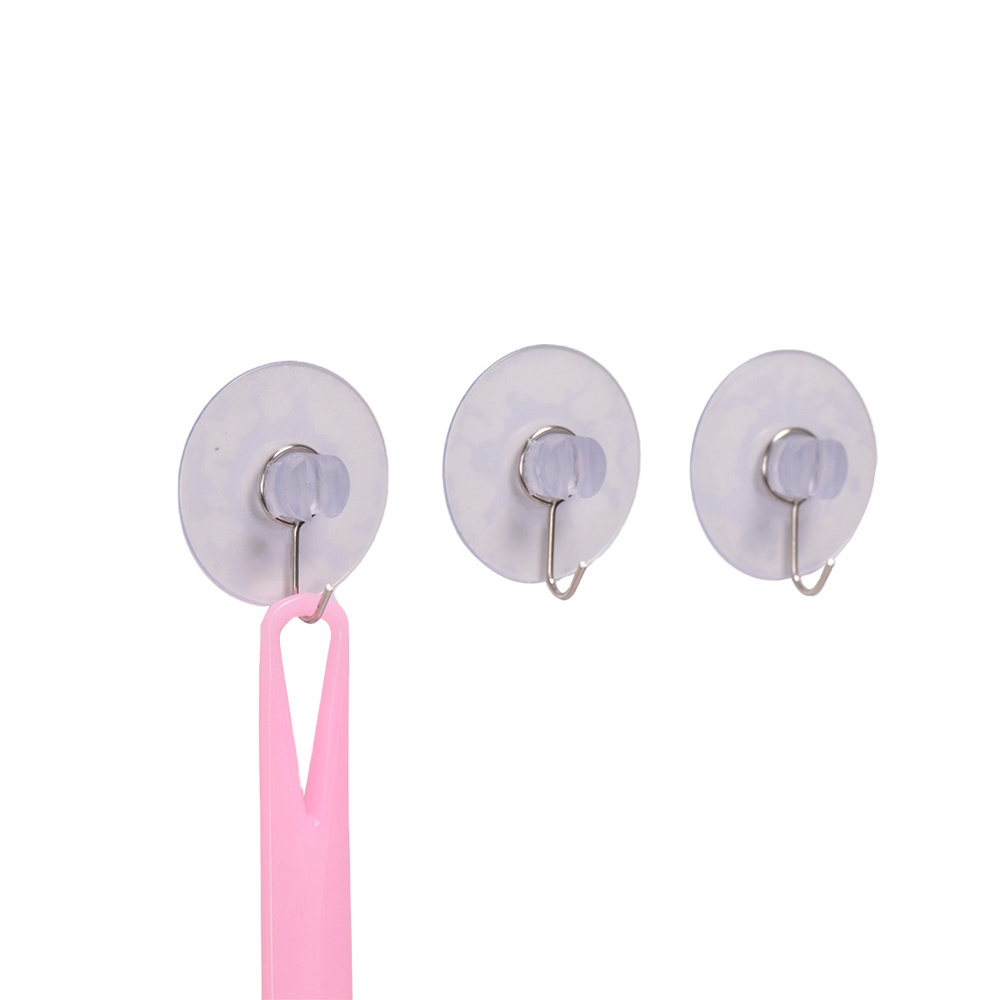 Top fashion hooks & rails  stick on wall adhesive transparent hanger camping  suction cup sucker wall hooks