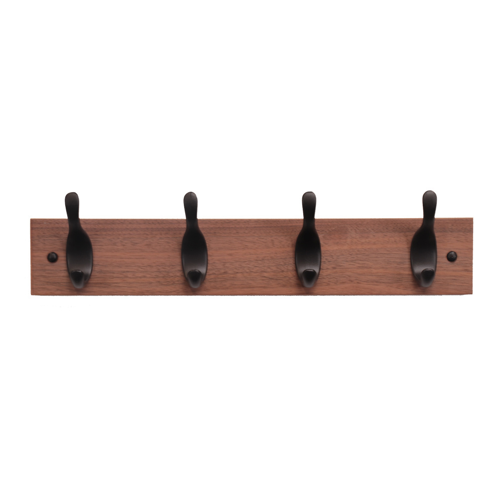 Wall Mounted Coat Rack With Shelf Wooden Entryway Shelf With 4 Hooks