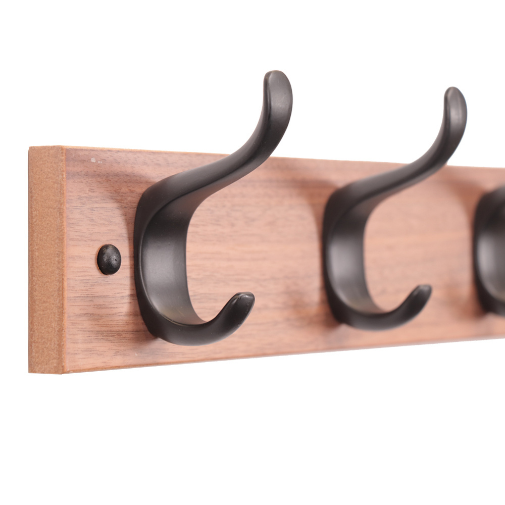 Wall Mounted Coat Rack With Shelf Wooden Entryway Shelf With 4 Hooks