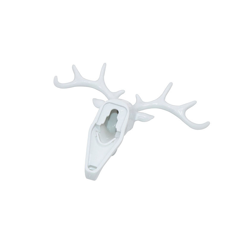 Deer head wall hook Antler hanger Animal Shaped Key Coat Hat Hooks Home Decoration wall hook white heavy duty for living room