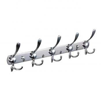 Wall Mounted Coat Rack Five Heavy Duty stainless steel  Hooks for Jacket Coat Hat in Mudroom Entryway