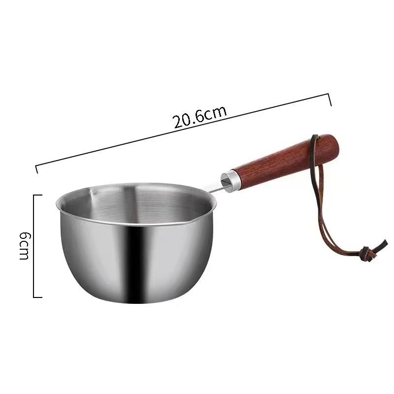 304 stainless steel small pot kitchen household hot oil small pot with cream chocolate sauce household mini milk pot