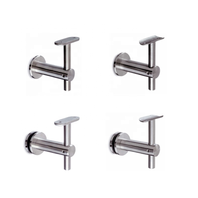 Outdoor Handrail Stainless Steel Glass Wall Stair Railing Bracket