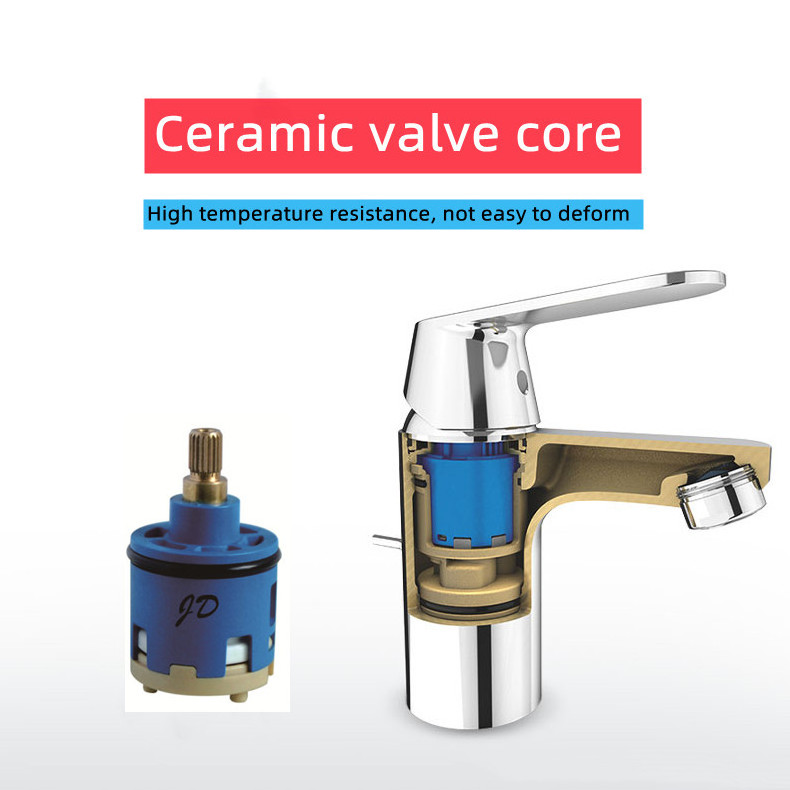 factory 40mm OEM steam sauna bathtub bathroom basin upc brass stem high leg hot and cold shower ceramic faucet cartridges