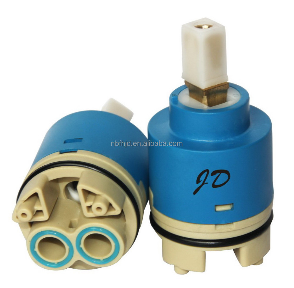 40mm Blue plastic housing Precision faucet Tap Ceramic disc Cartridge with Distributor