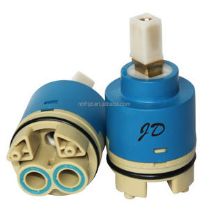 40mm Blue plastic housing Precision faucet Tap Ceramic disc Cartridge with Distributor