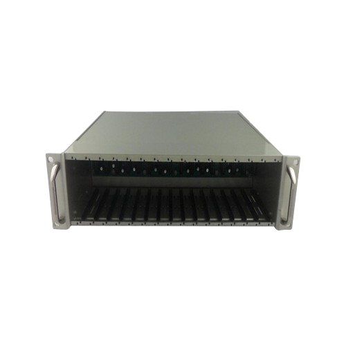 Rack Mount Media Converter Chassis Remote Management 2U 16 Slot Fiber Optic Converter TJ50MC16S