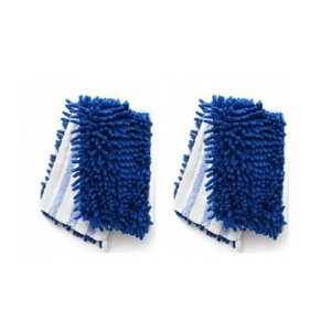 Washable Dual-action Microfiber floor chenille Flip Mop Pad Refills For Flat steam pocket Mop