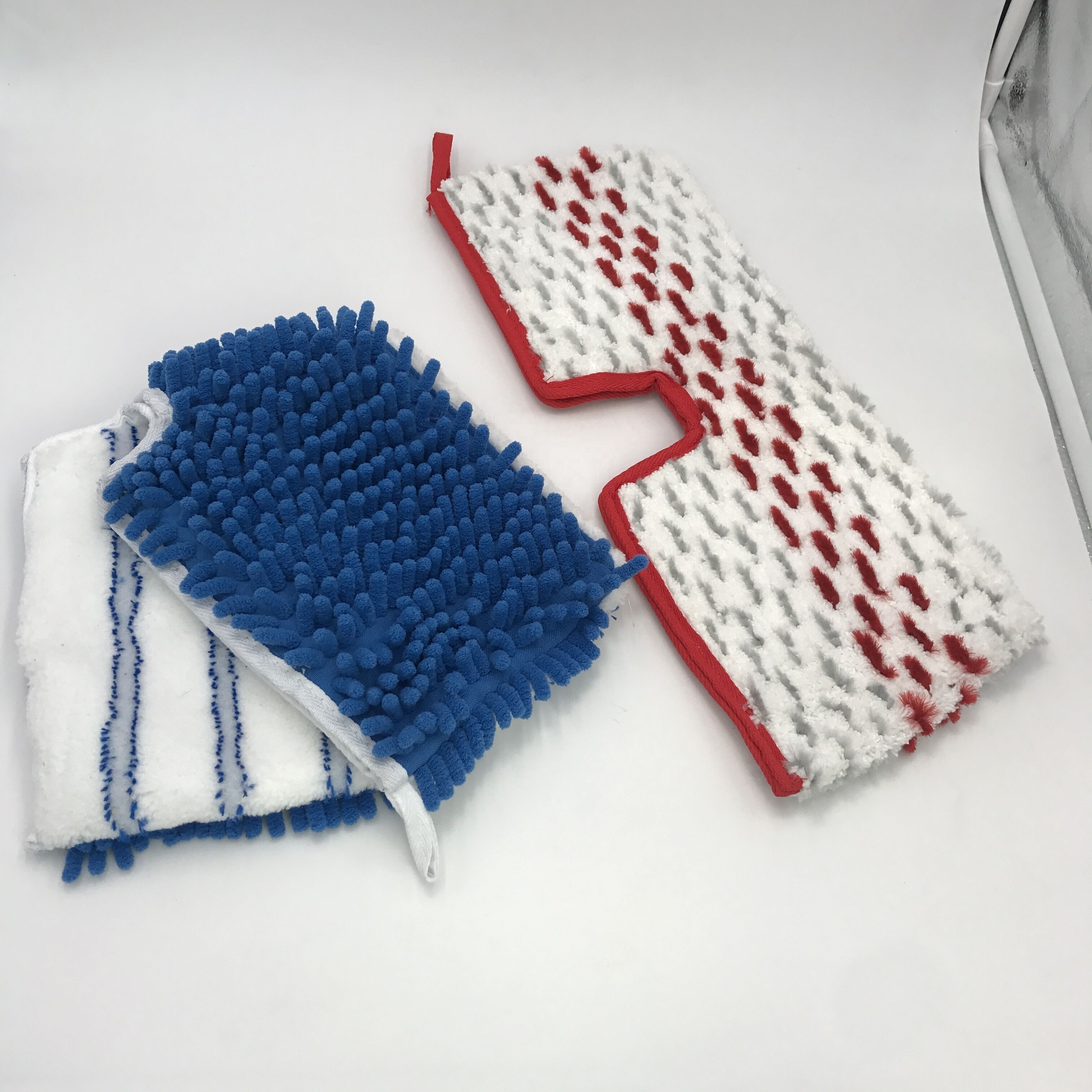 Washable Dual-action Microfiber floor chenille Flip Mop Pad Refills For Flat steam pocket Mop