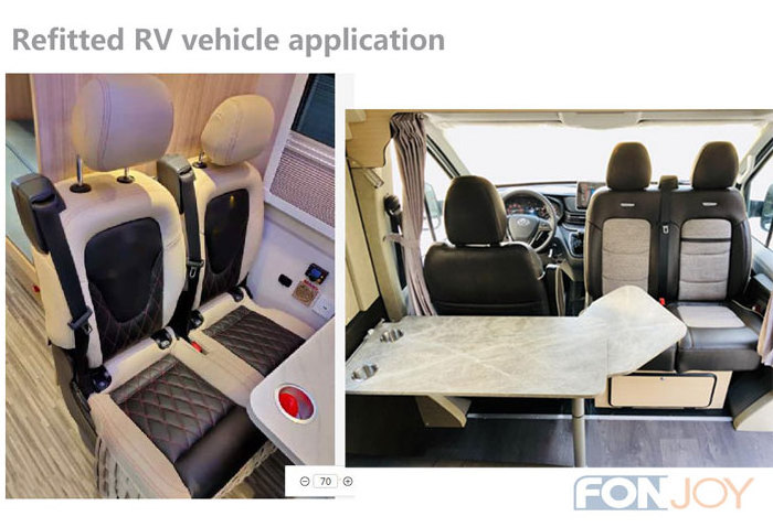 newly developed RV refitting seat with 3 point safety belt