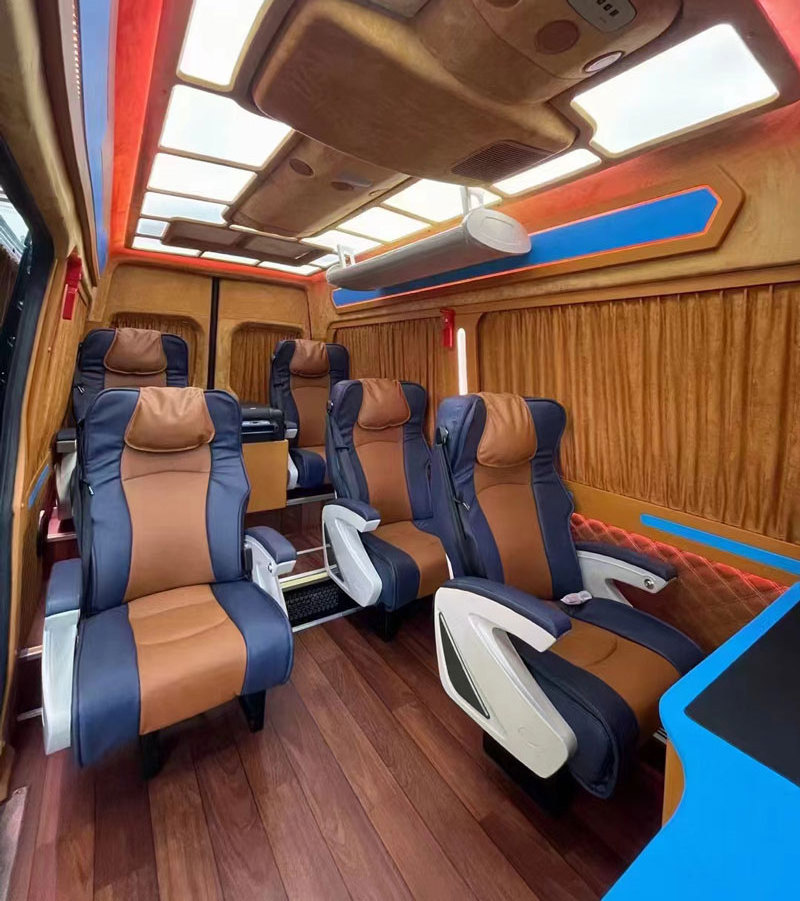 2024 new arrival luxury business class bus passenger seat PVC leather wrapped back reclining RV refitting seat