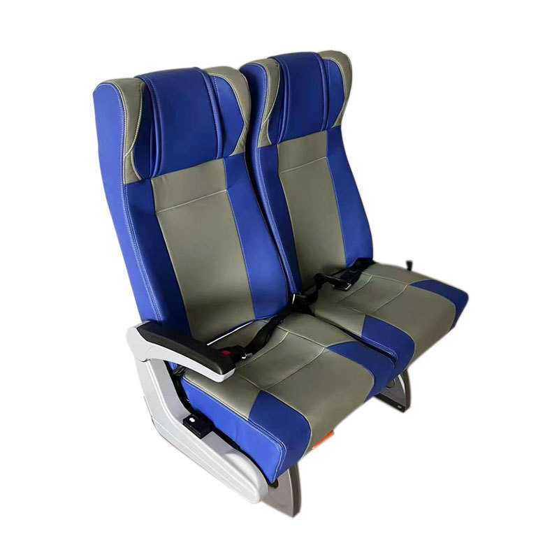 2023 new arrival stitching color pattern back reclining passenger seat with aluminum armrest for bus or marine boat