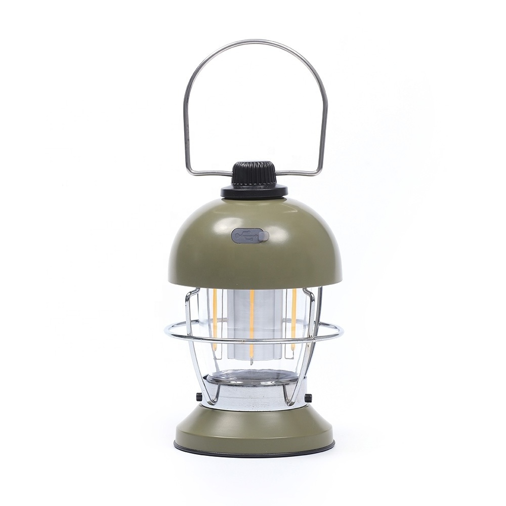 Portable Dimmable Camping Light Multifunctional Camping Lantern Lamp Rechargeable Camping Hand Lamp Outdoor