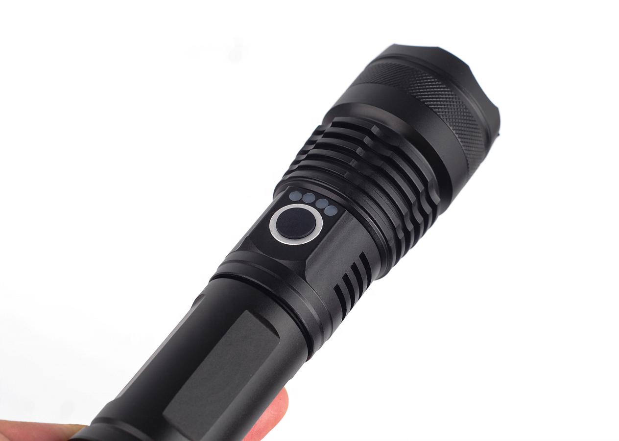 Five Modes Rechargeable Super Bright Tactical Waterproof 26650 18650 Zoomable USB Charging Led Camping Hiking Flashlight