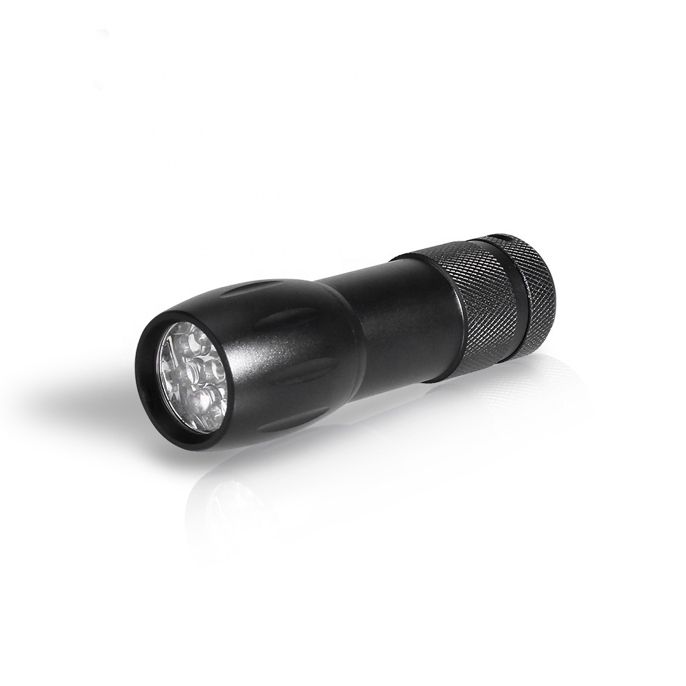 Most Popular Mini 9 LED Aluminum Flashlight Camping Flash Light Mini Torch