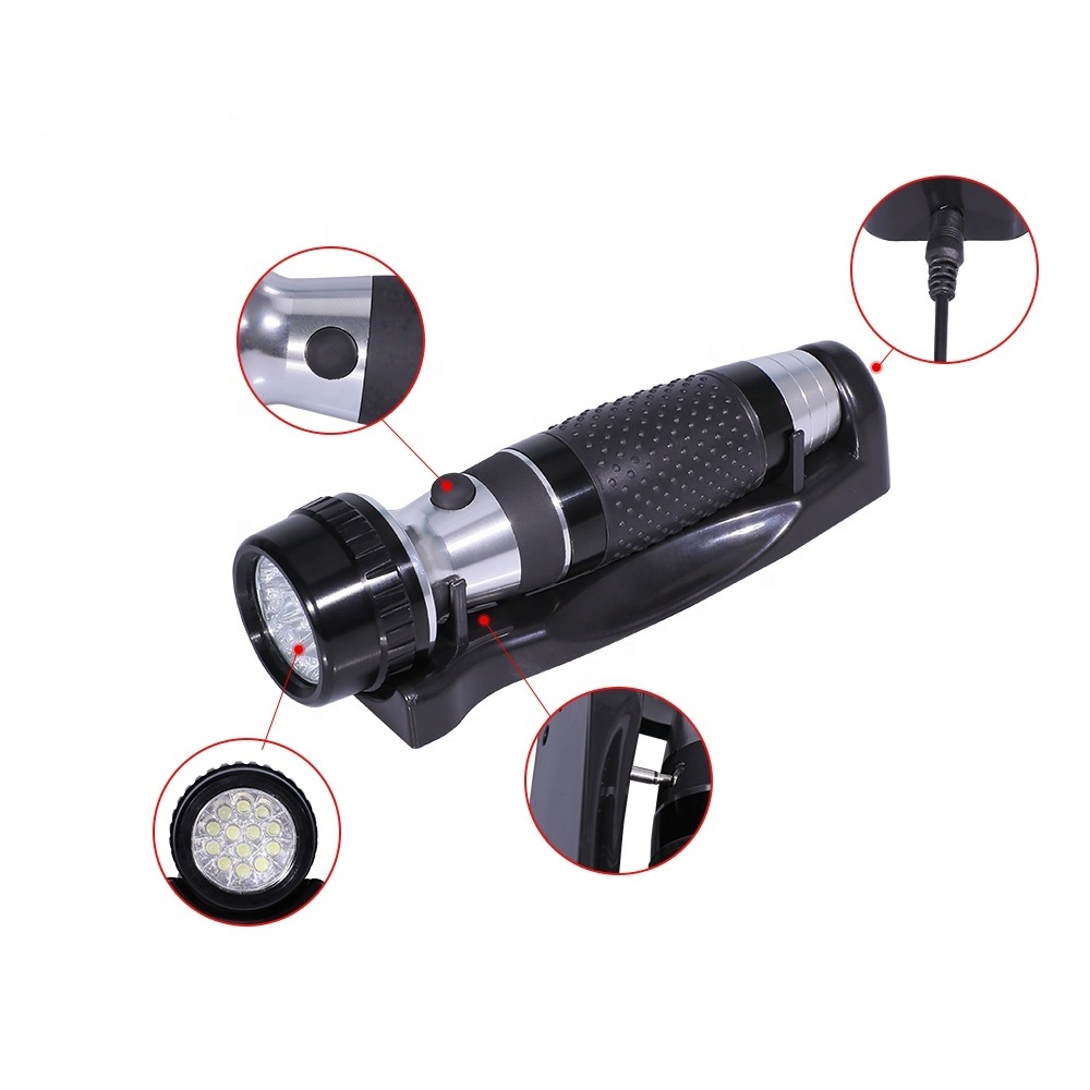 Hotel Fire Emergency Flashlight Hotel Guest Room Dedicated LED Flashlight Multi-Functional Wall-Mounted Aluminum Flashlight