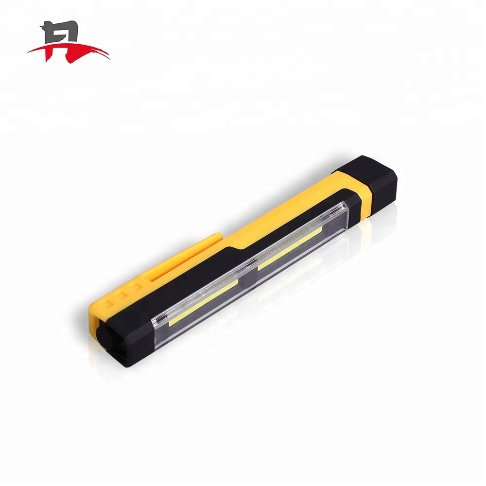 Super Bright Handheld Waterproof Flashlight Pen With Magnet Mini 2cob Led Work Light