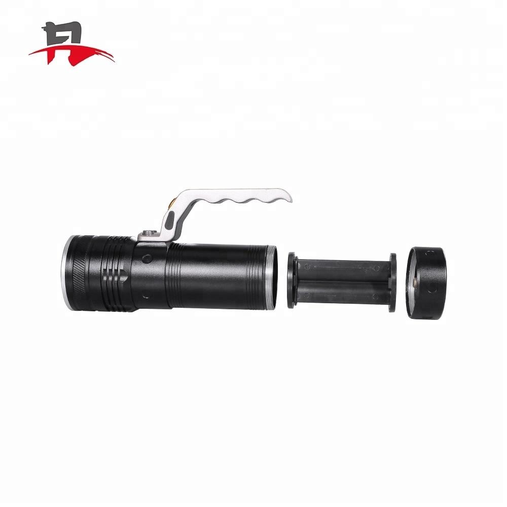 Outdoor Waterproof 1000LM Led Rechargeable Adjustable Zoomable Aluminum Spotlight Super Bright Handheld Searchlight