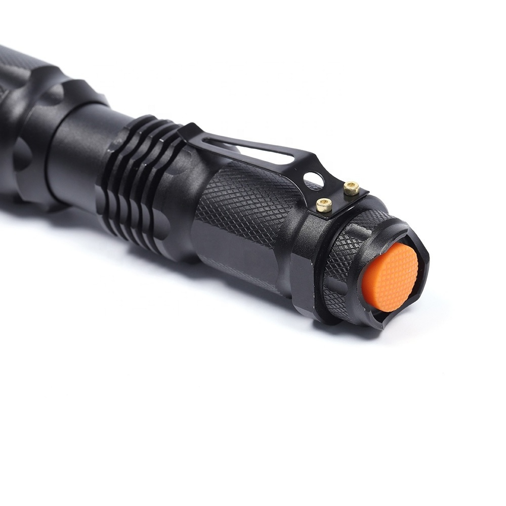 Zoom Outdoor Mini Telescopic Flashlight Led  Pocket T6 Tactical Flashlight 5 Mode Dry Battery Powered Led Torch Light