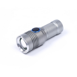 New Design Led Pocket Flashlight Super  Bright Mini Rechargeable Flashlight Zoom Flashlight