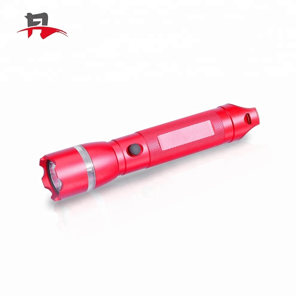 Factory Outlet Portable SOS Light Distress for Danger Camping Hiking Whistle Aluminum LED Flashlight