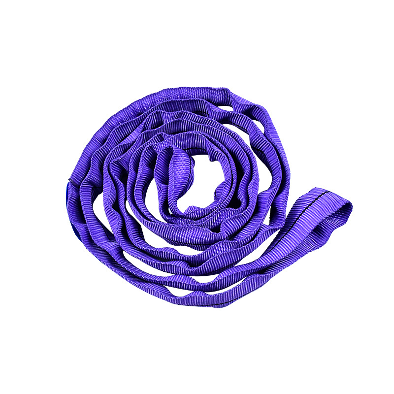 1T x 1.5M S.F. 7:1 Made China Purple Heavy Duty Endless Round Sling Strap Polyester Round Lifting Sling