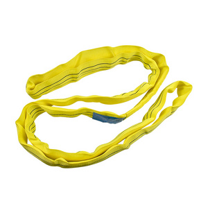 1t 2t 3t 4t 5t 6t 8t 10t 12t 100% Polyester  Eslinga Hoist Lifting Belt Sling Round Lifting Slings