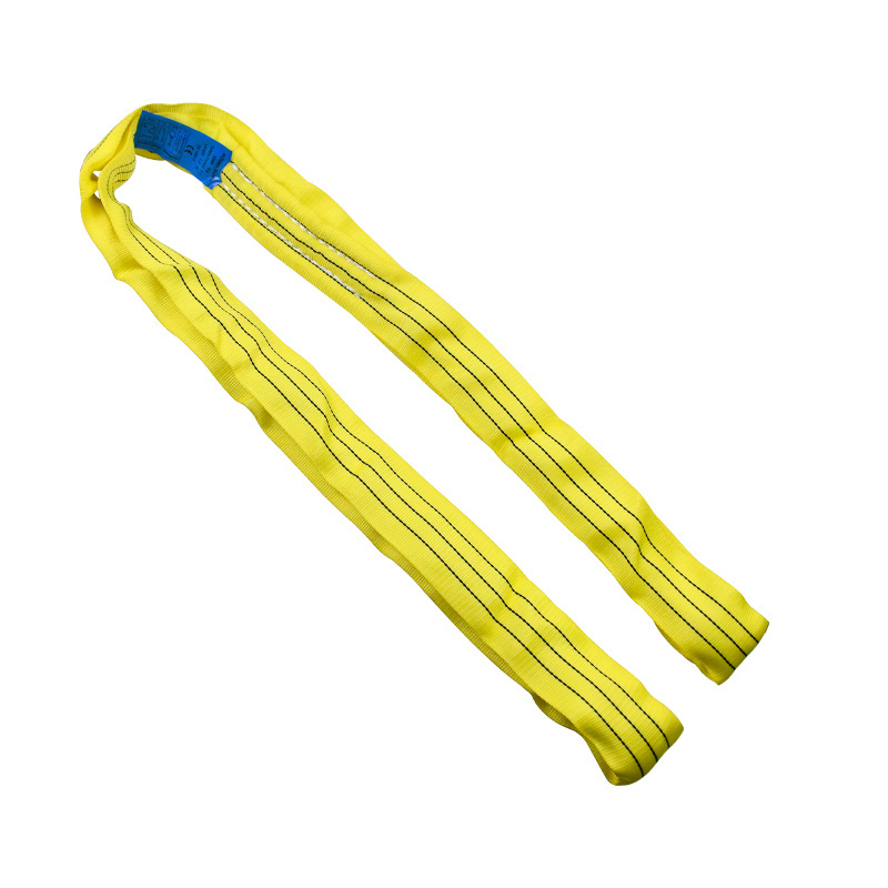 1t 2t 3t 4t 5t 6t 8t 10t 12t 100% Polyester  Eslinga Hoist Lifting Belt Sling Round Lifting Slings