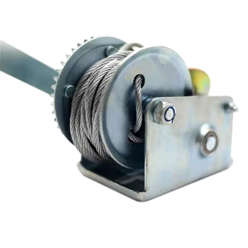 800lbs Hand Heavy Duty Boat 8m Cable Manual Winches, Portable Hand Crank Winch for Trailer, Boat