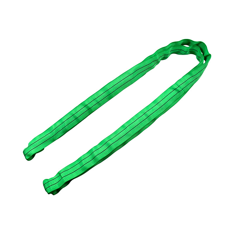 2 tons Crane Rope Green for Industrial Round Flexible Sling Belt