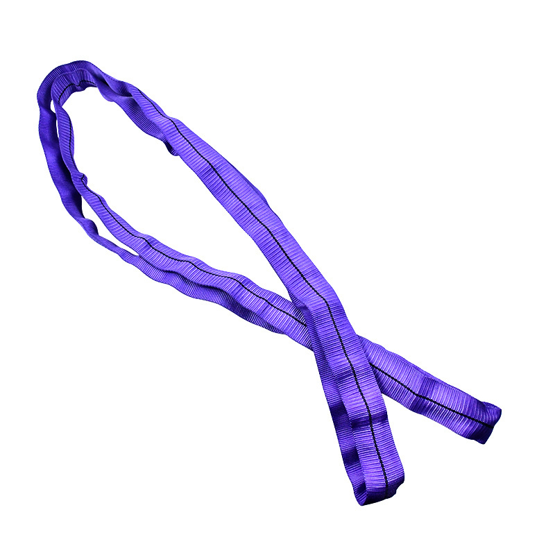 1T x 1.5M S.F. 7:1 Made China Purple Heavy Duty Endless Round Sling Strap Polyester Round Lifting Sling